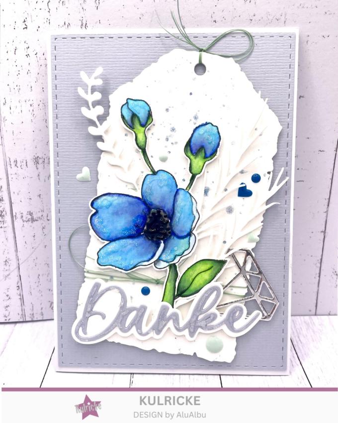 Kulricke Stanzschablone "Danke mit Schatten" Craft Die