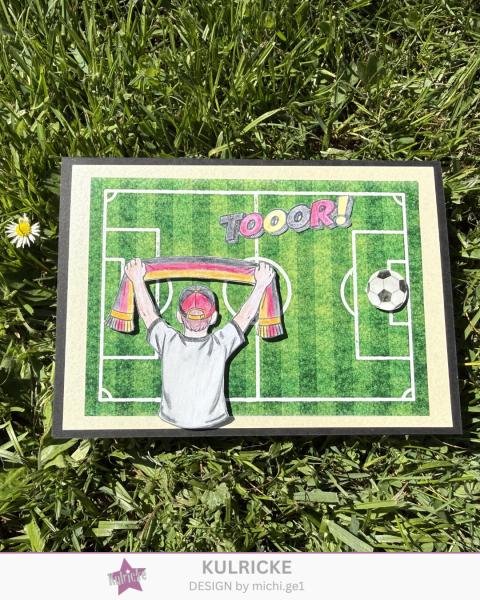 Kulricke Stempelset "Fan"  A7 Clear Stamp
