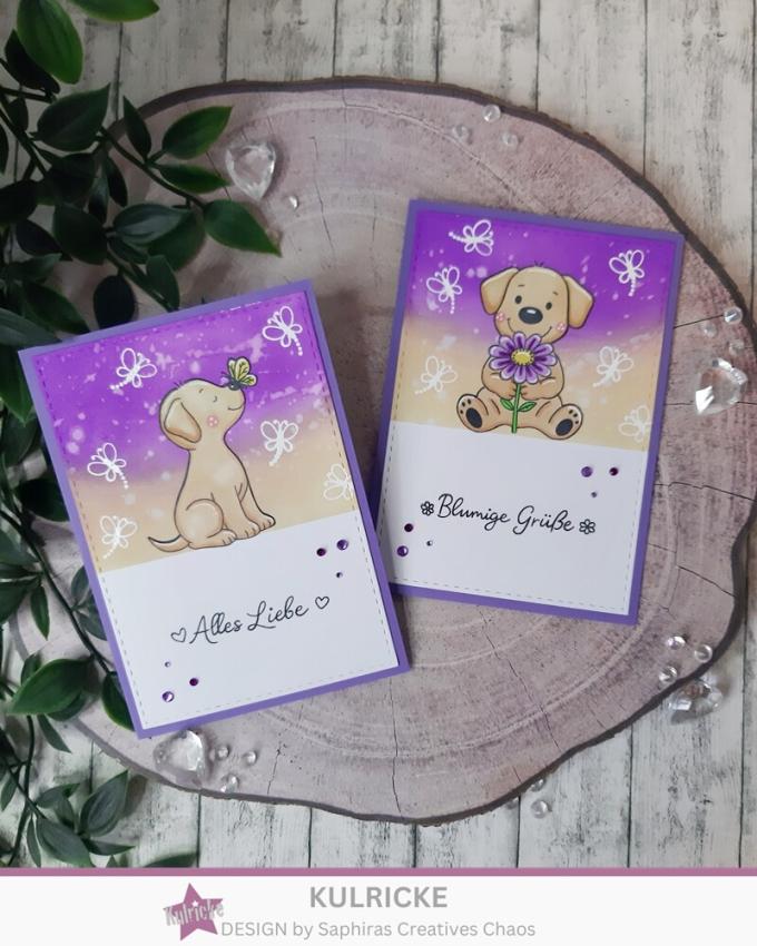 Kulricke Stempelset "Hundeglück" A7 Clear Stamp