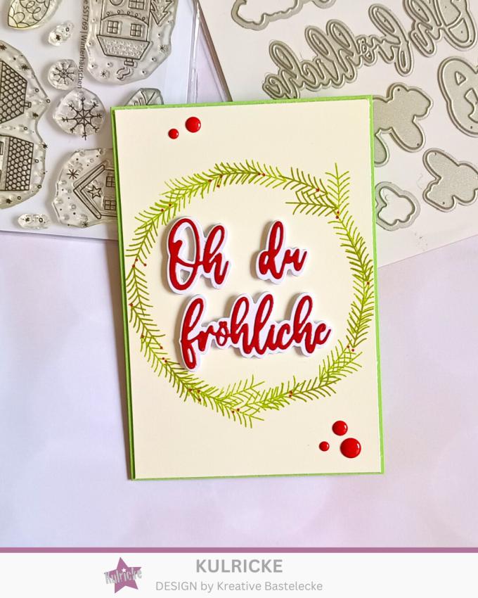 Kulricke Metall Stanzschablone Craft Die "Oh du Fröhliche"
