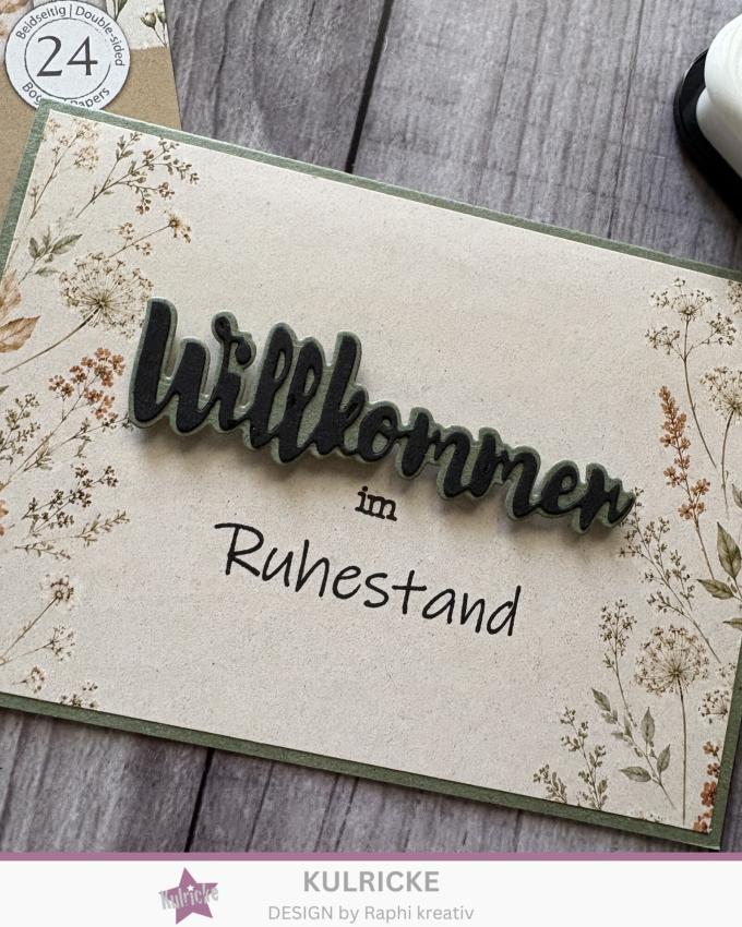 Kulricke Stempel "Einladung Anlässe Wortzauber" 10x10cm Clear Stamp