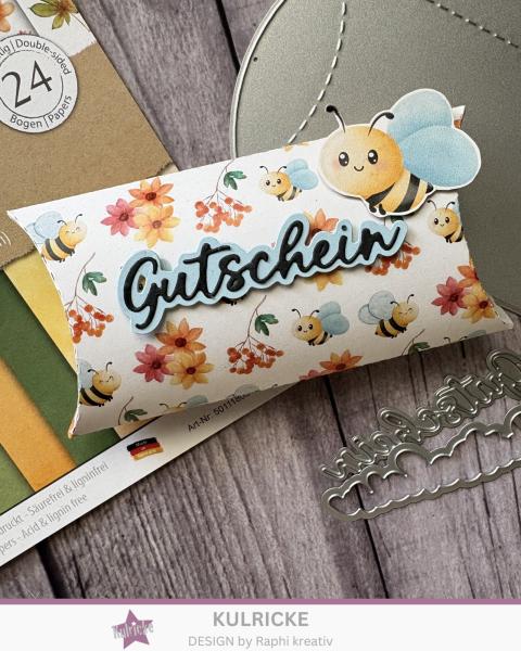 Kulricke Stanzschablone "Gutschein mit Schatten " Craft Die 