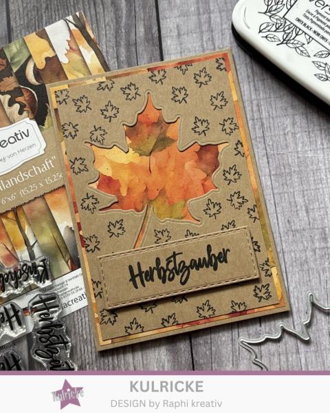 Kulricke Stempel "Herbstglück" 10x10cm Clear Stamp