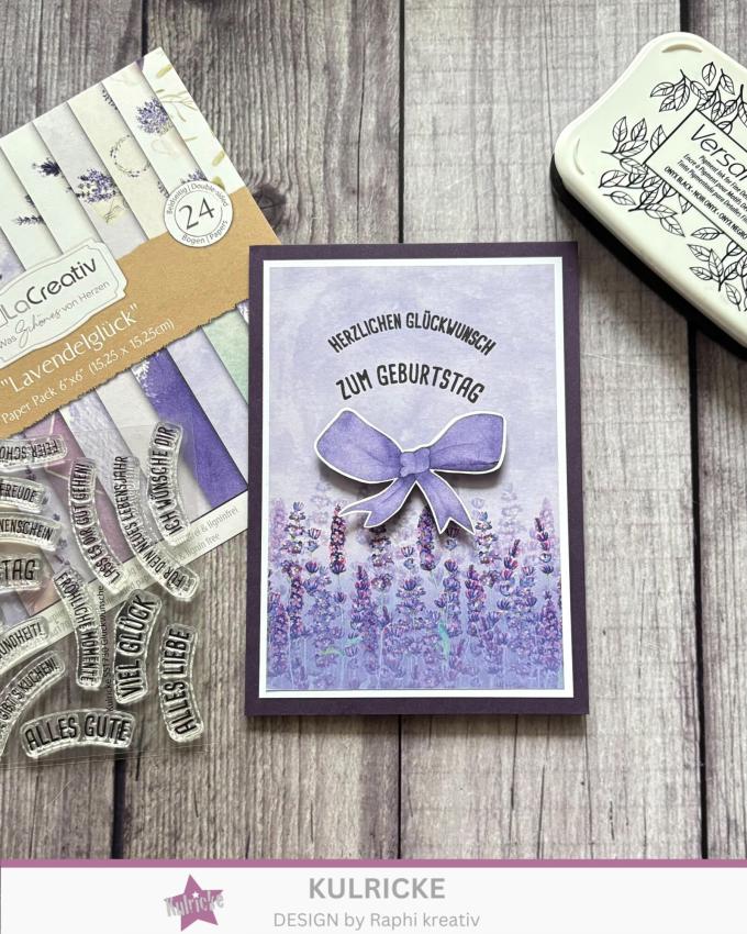 Kulricke Stempel "Lavendelglück" Clear Stamp