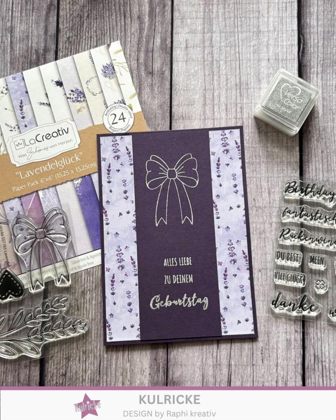 Kulricke Stempel "Lavendelliebe" Clear Stamp