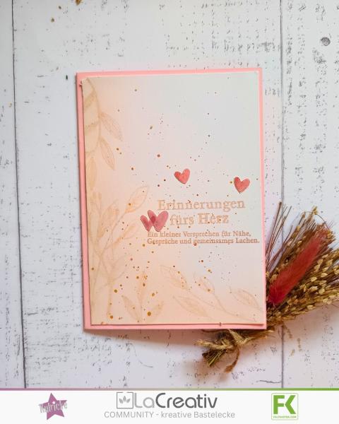 Kulricke Stempel "Zeit statt Zeug" 10x10cm Clear Stamp