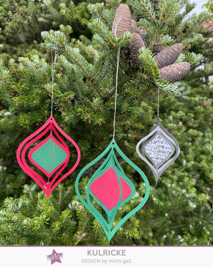 Kulricke Stanzschablone "Ornament Anhänger 3D" Craft Die 