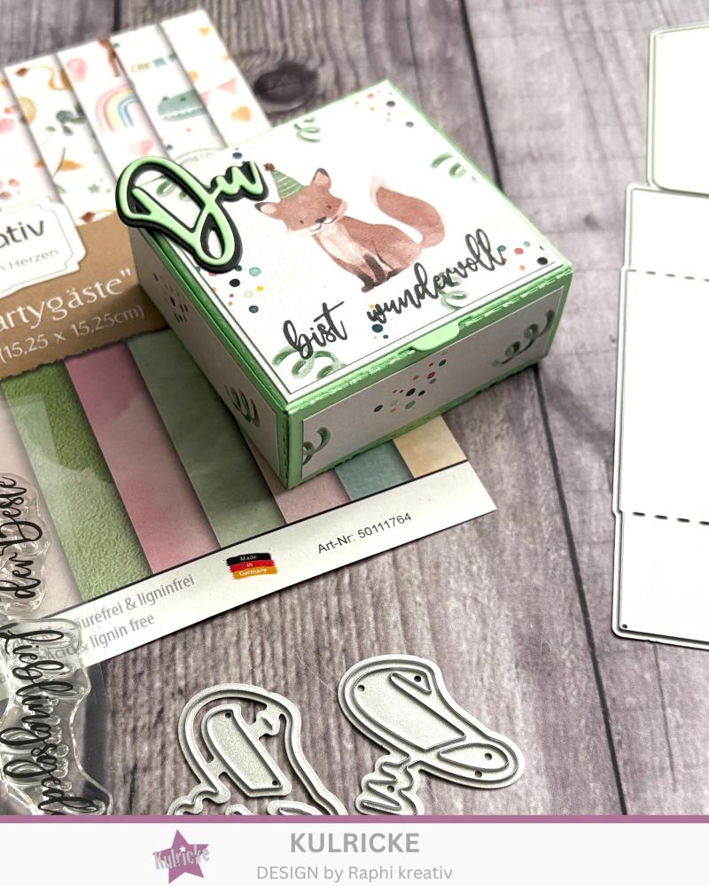 Kulricke Stanzschablone "Pizza Box - Mittel" Craft Die 