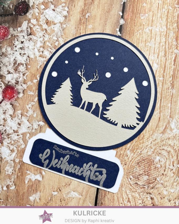 Kulricke Stanzschablone "Schneekugelwelt" Craft Die 