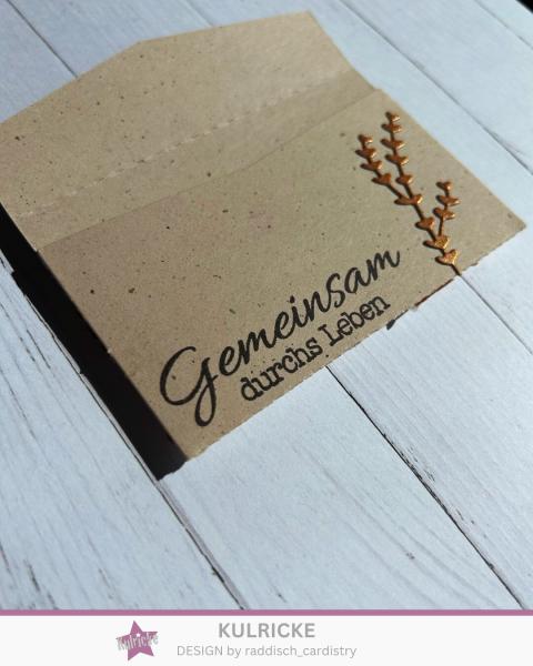 Kulricke Stempel "Hochzeit für Immer" 10x10cm Clear Stamp