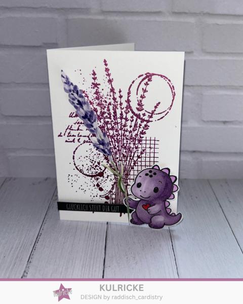 Kulricke Hintergrundstempel" Lavendel Hintergrund" Clear Stamp