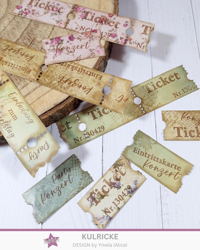 Kulricke Stanzschablone "Etiketten Streifen" Craft Die 