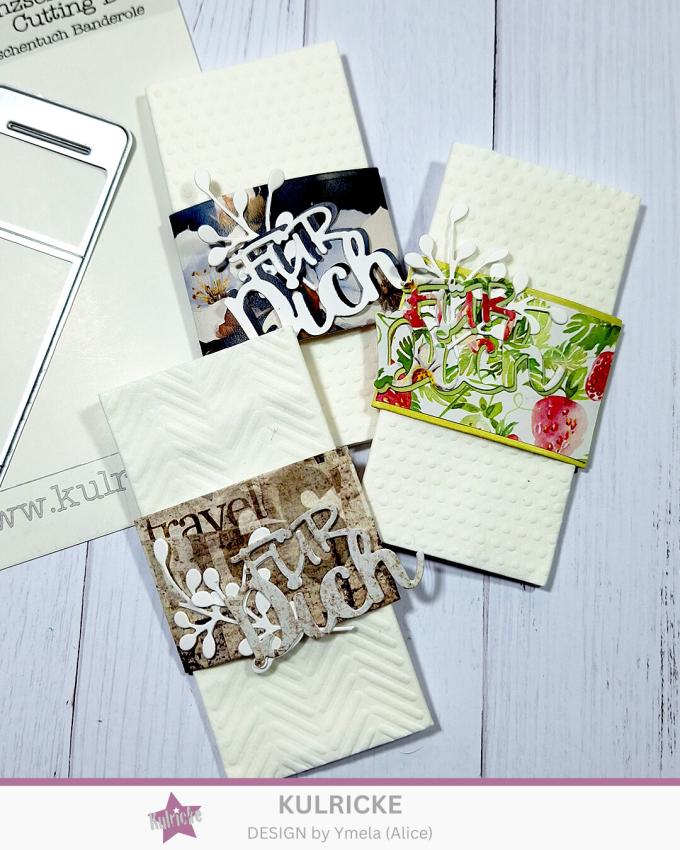 Kulricke Stanzschablone "Banderrole für Taschentuch" Craft Die 