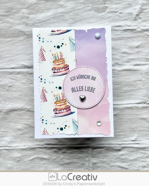 LaCreativ - Designpapier "Kunterbunter Kindergeburtstag" Paper Pack 6x6" - 24 Bogen