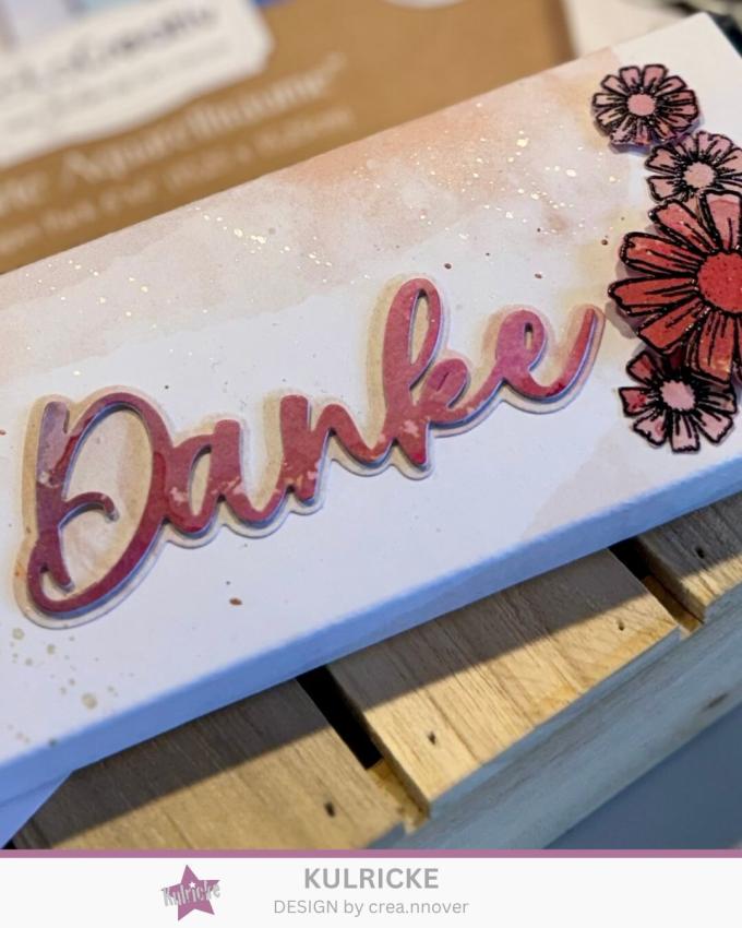Kulricke Stanzschablone "Danke mit Schatten" Craft Die