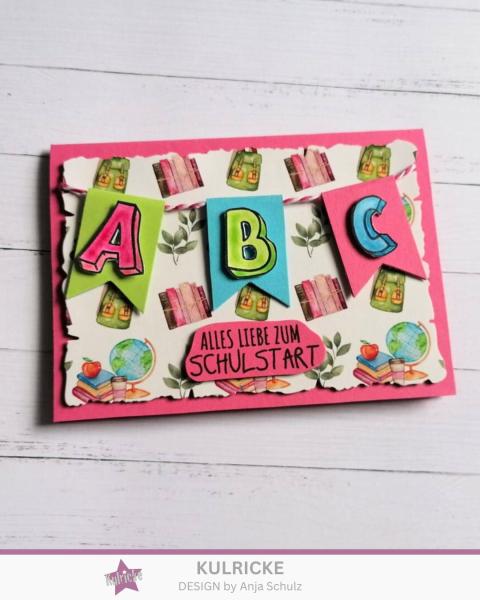 LaCreativ - Designpapier "Farbenfroher Schulanfang" Paper Pack 6x6" - 24 Bogen