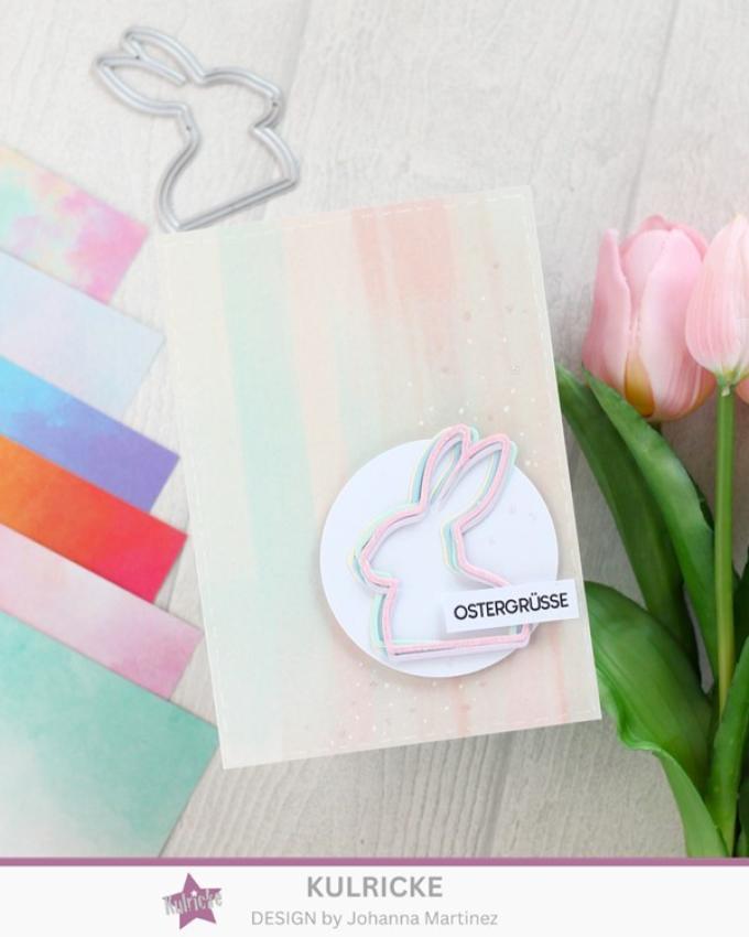Kulricke Stanzschablone "Hasen Rahmen" Craft Die 