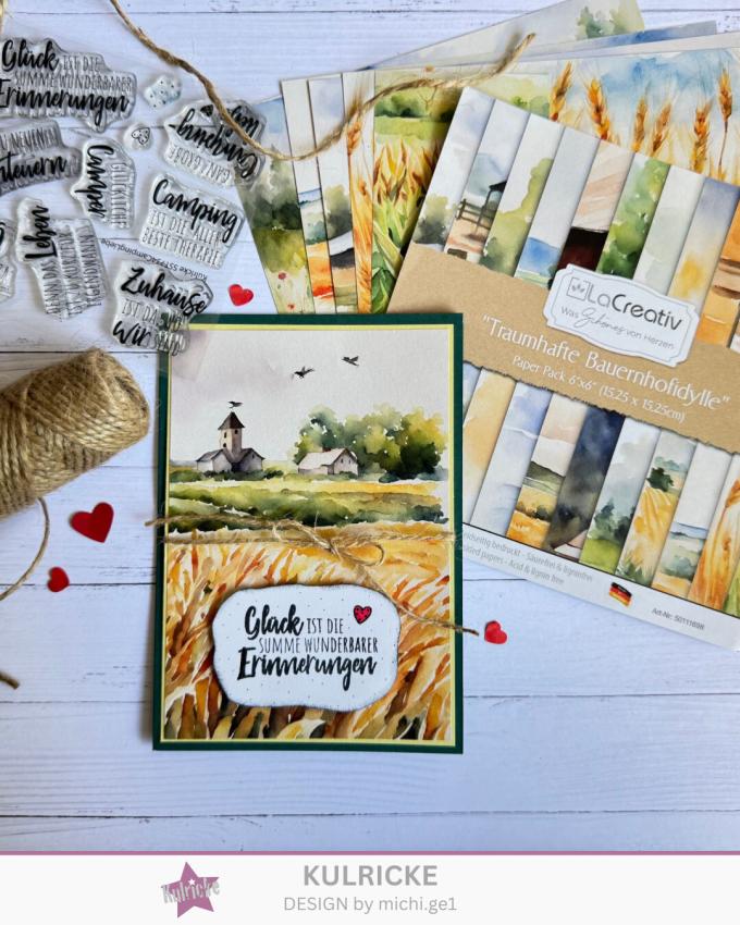 LaCreativ - Designpapier "Traumhafte Bauernhofidylle" Paper Pack 6x6" - 24 Bogen