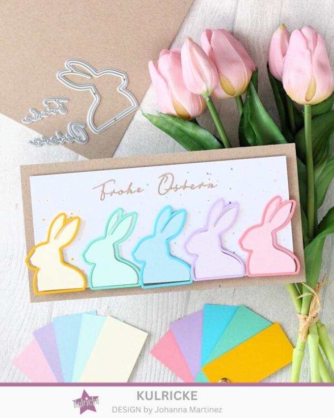 Kulricke Stanzschablone "Hasen Rahmen" Craft Die 