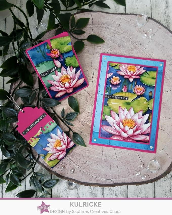 LaCreativ - Designpapier "Seerosenzauber" Paper Pack 6x6" - 24 Bogen