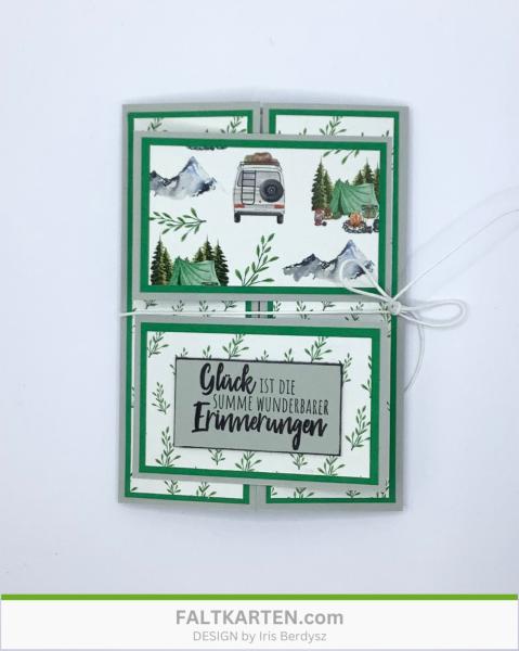 LaCreativ - Designpapier "Wir lieben Camping" Paper Pack 6x6" - 24 Bogen