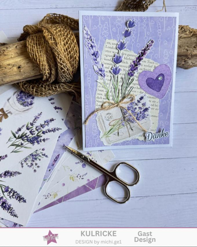 LaCreativ - Designpapier "Lavendelglück" Paper Pack 6x6" - 24 Bogen