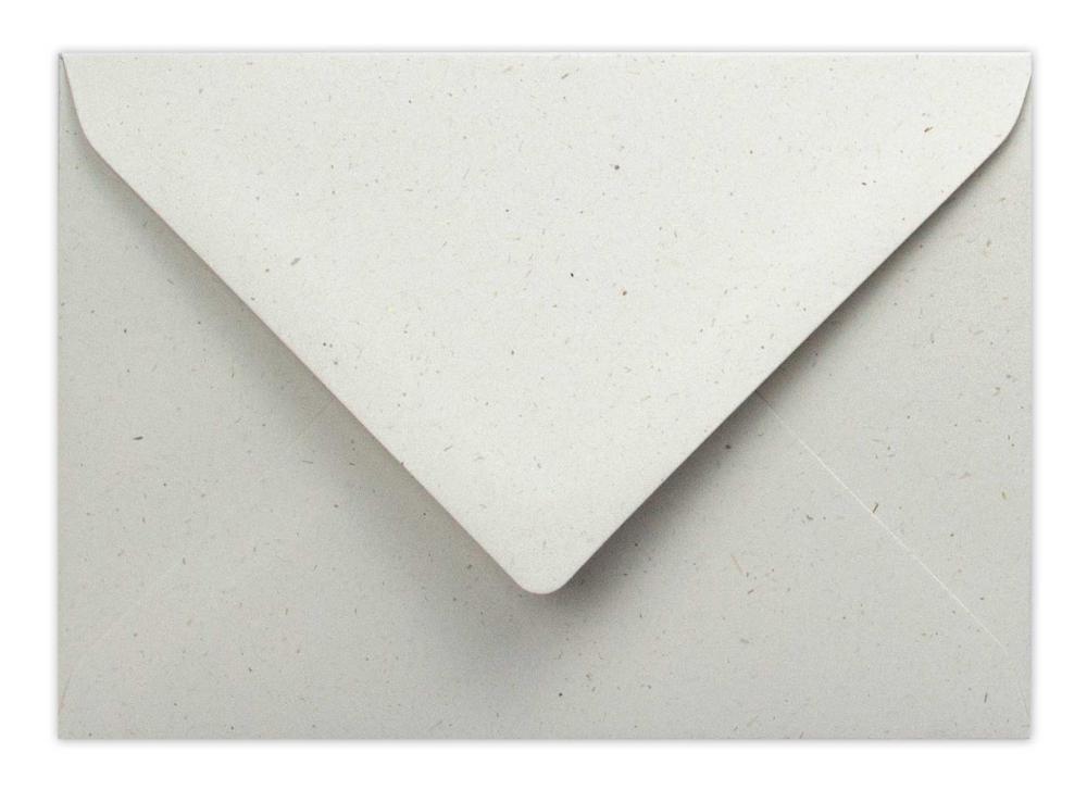 Briefumschläge - Briefhüllen in recycling bermgras, DIN B6 120g/m² oF, Nassklebung