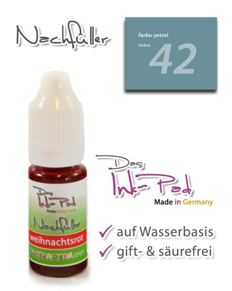 LaCreativ Nachfüller 10ml in petrol für Das Ink-Pad - Stempelkissen