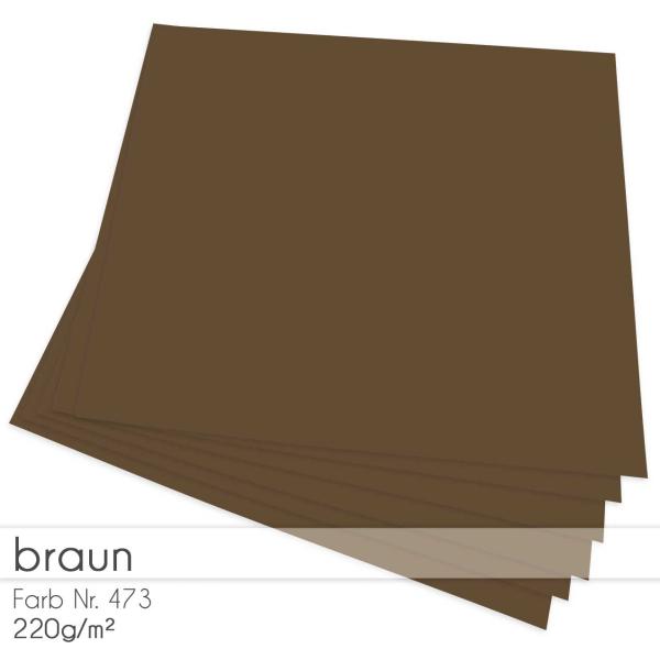 Cardstock "Premium" 12"x12" 220g/m² (30,5 x 30,5cm) in braun