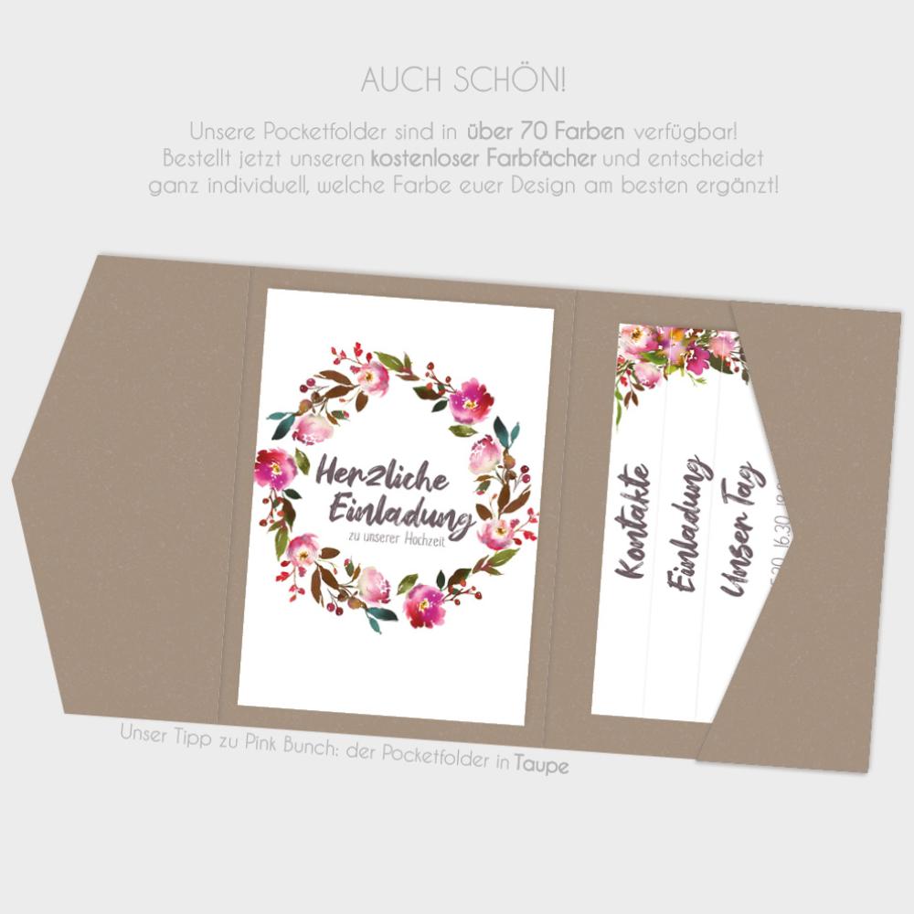 Einlegekarten-Bundle "Pink Bunch" B6 | 2