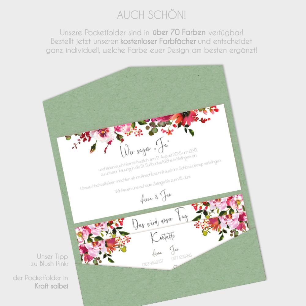 Einlegekarten-Bundle "Blush Pink" DIN Lang | 2