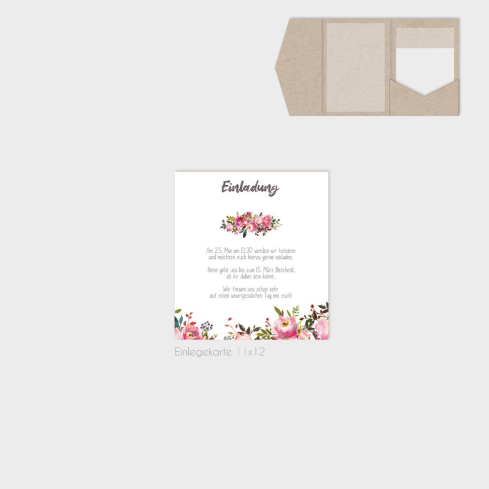 Einlegekarten-Bundle "Pink Bunch" B6