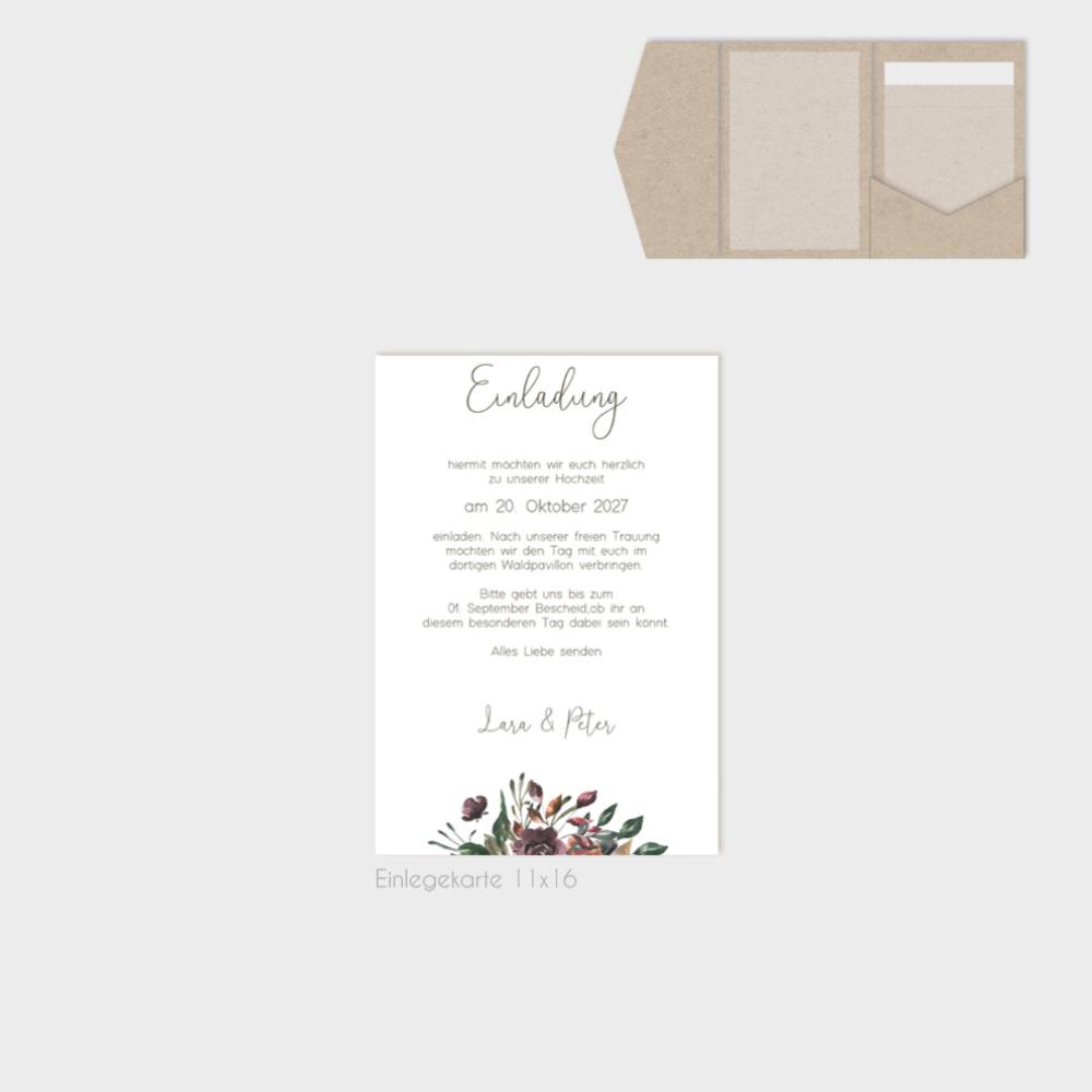 Einlegekarten-Bundle "Her Flowers" B6 