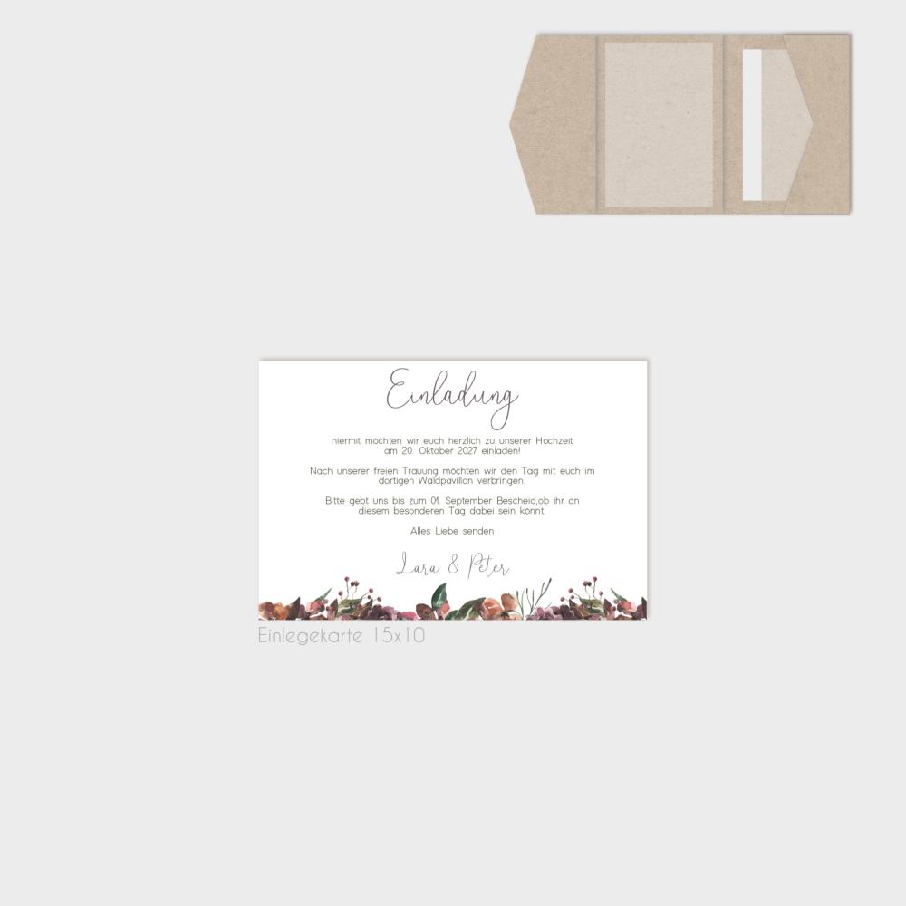 Einlegekarten-Bundle "Her Flowers" B6 | 2