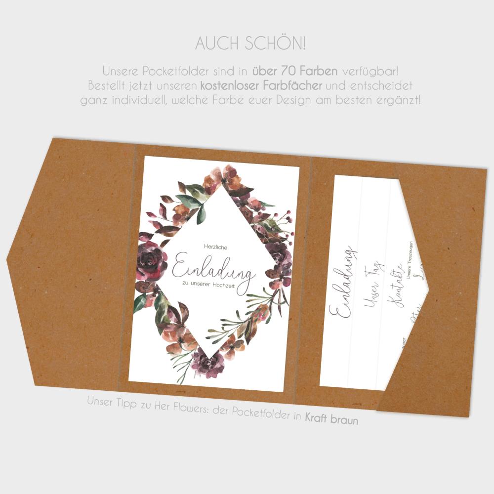 Einlegekarten-Bundle "Her Flowers" B6 | 2