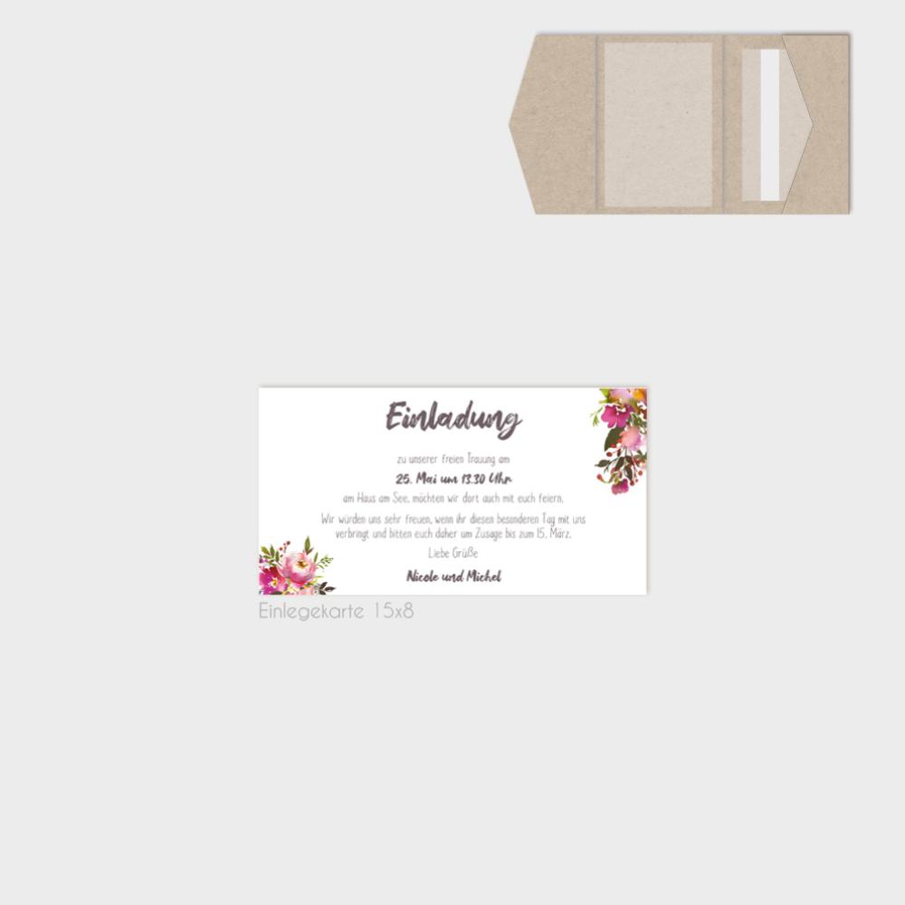 Einlegekarten-Bundle "Pink Bunch" B6 | 2