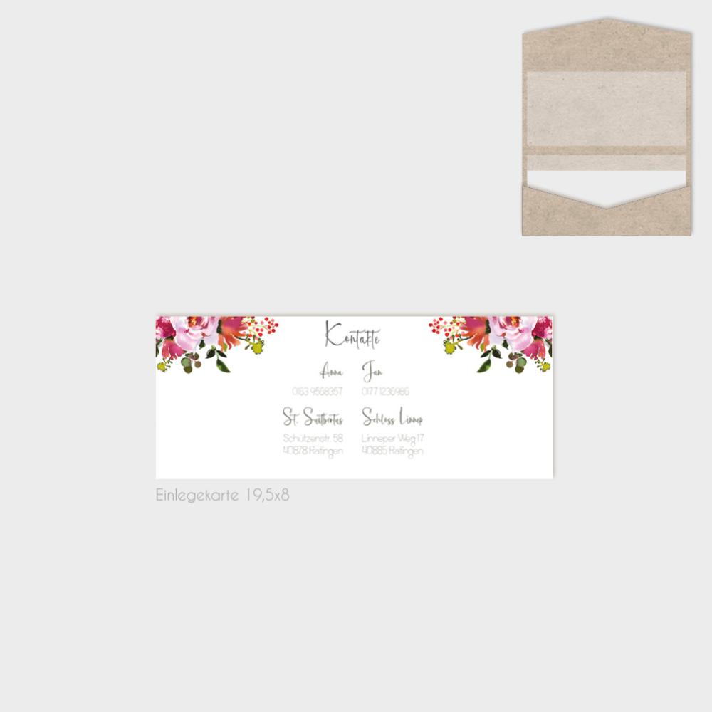 Einlegekarten-Bundle "Blush Pink" DIN Lang | 2