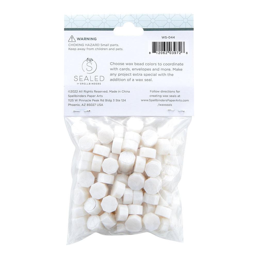 Spellbinders - Wachsperlen "Pearl White" Waxs Beads 
