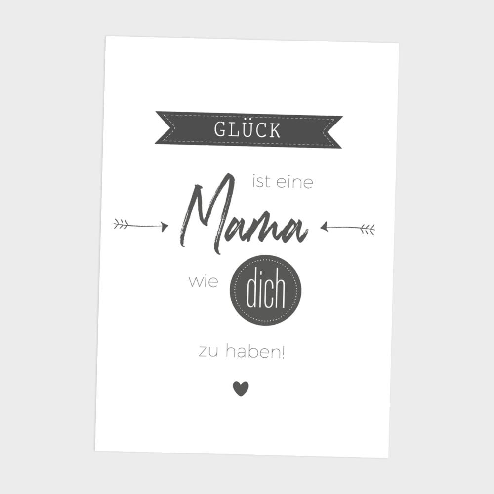 Spruchposter "Black White" | Geschenkidee | Personalisiert  | Muttertag | Wanddeko