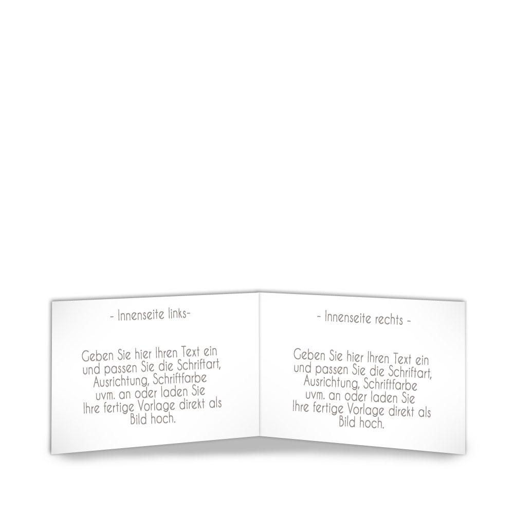 Klappkarte blanko DIN B6 quer - außen (eigenes Design)