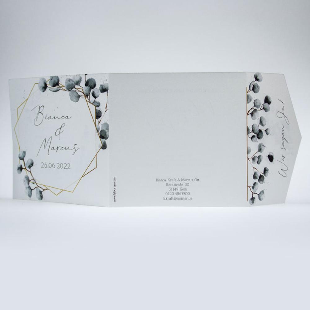 Pocketfold-Karte DIN B6 "Exklusive Line" (eigenes Design)