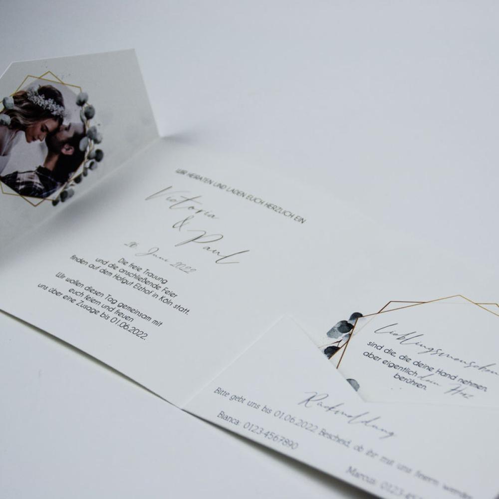 Pocketfold-Karte DIN B6 "Exklusive Line" (eigenes Design)