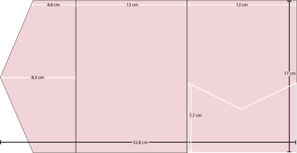 Pocketfold Karte B6 "Basic" (12x17cm)