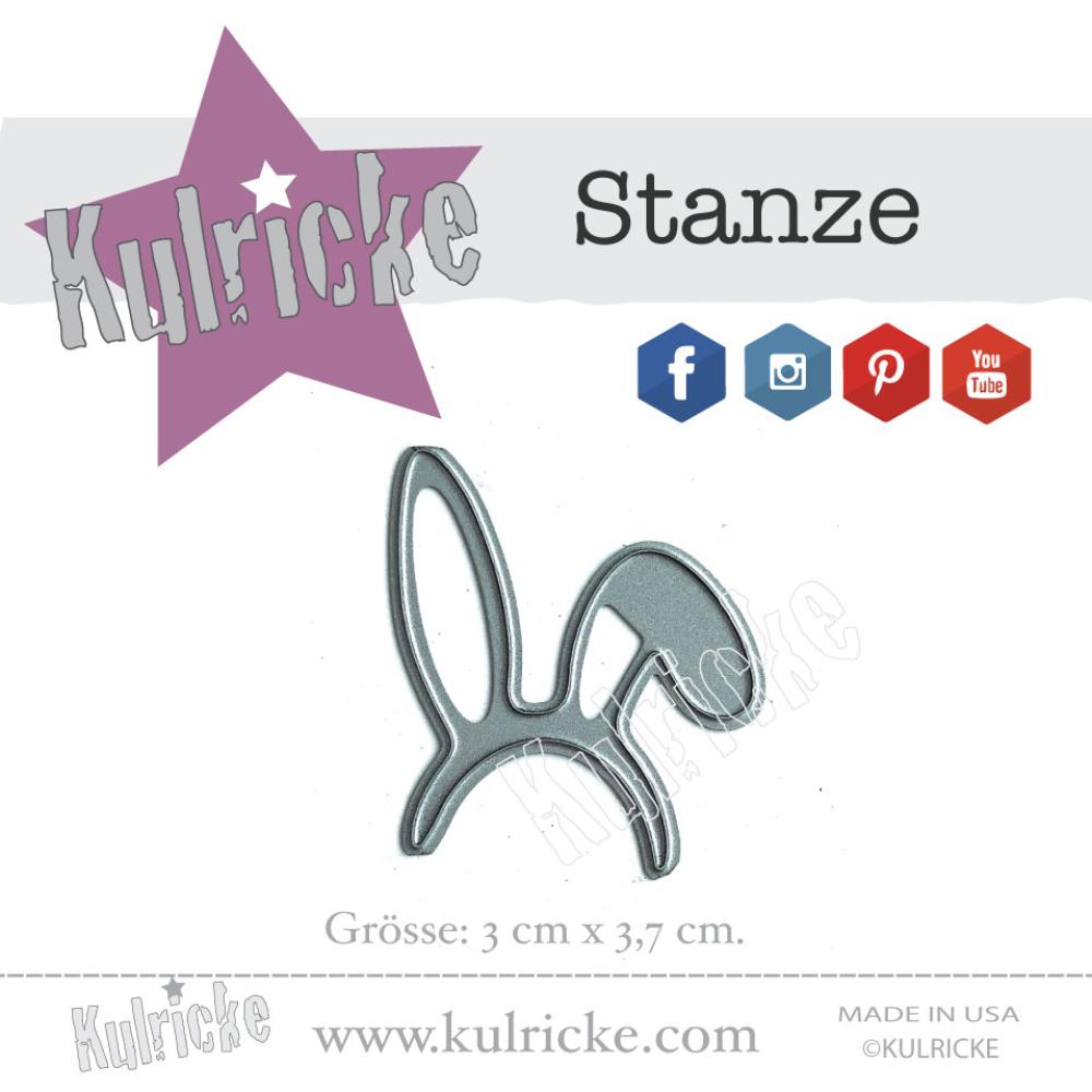 Kulricke Stanzschablone "Hasen Ohren" Craft Die | Stanze