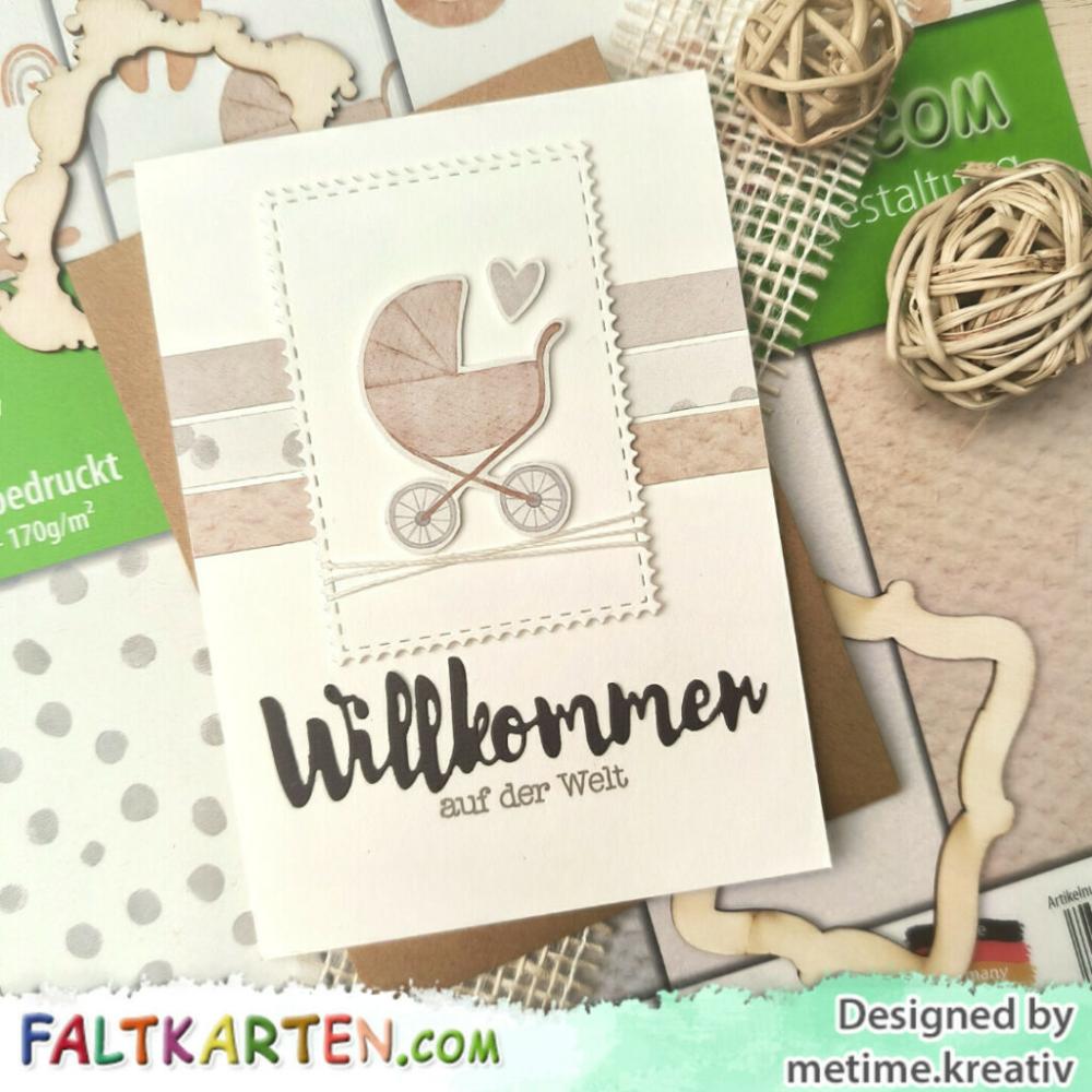 Designpapier 12"x12" 170gr "Baby Boho" 10 Bogen