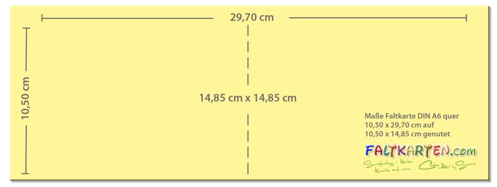 Doppelkarte - Faltkarte 250g/m² DIN A6 quer in kobaltblau
