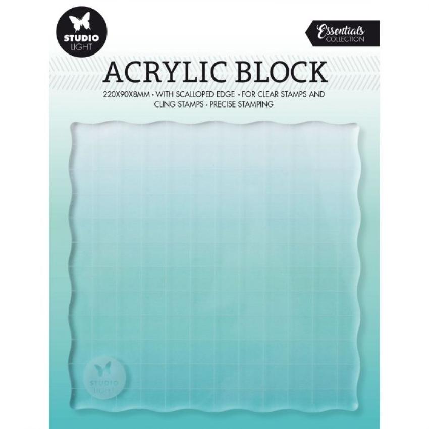 Studio Light - Acrylblock - Acrylic Stamp Block 12x12cm