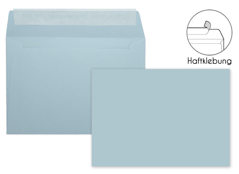 Briefumschlag DIN B6 120g/m² oF Haftklebung in hellblau