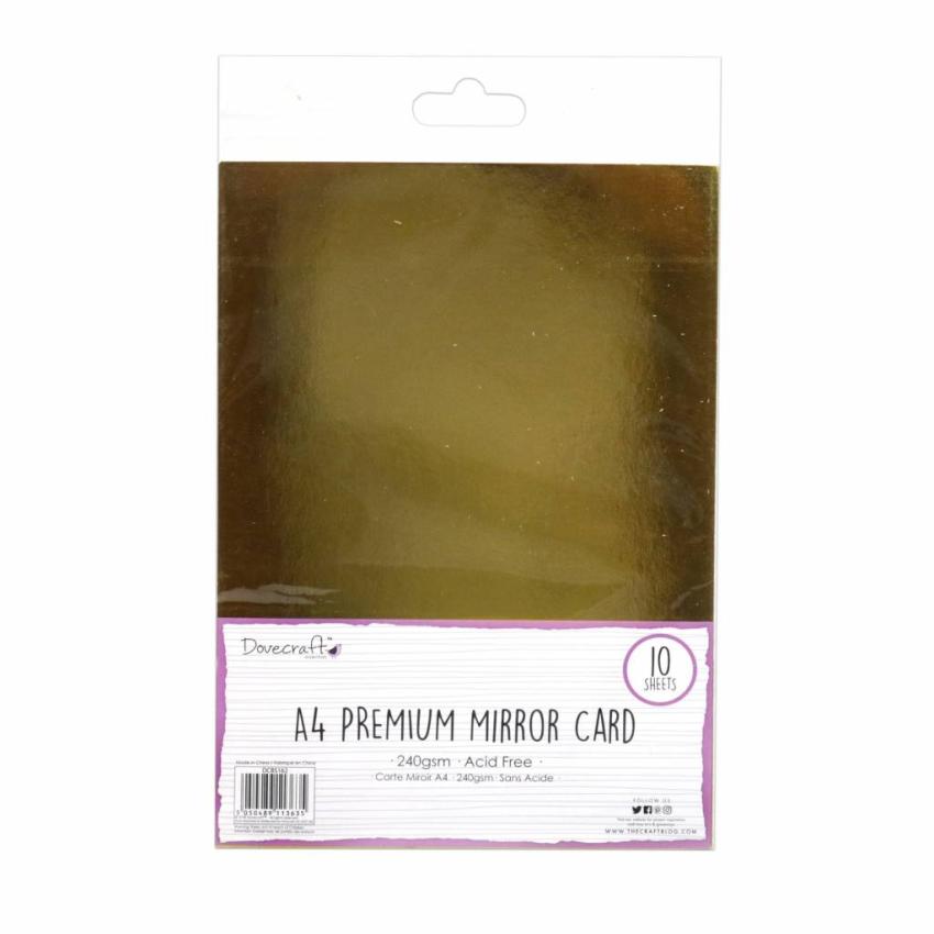 Dovecraft  Premium Mirror Card Gold A4