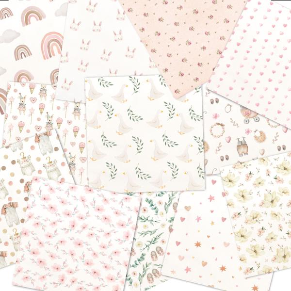 LaCreativ - Designpapier "Boho-Babyzauber" Paper Pack 6x6" - 24 Bogen
